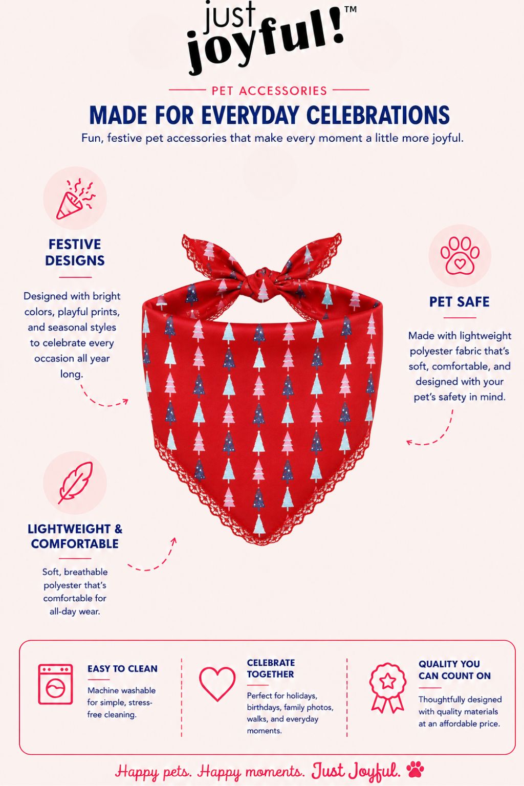 Christmas Tree Pet Bandana