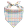 Pastel Plaid Pet Bandana