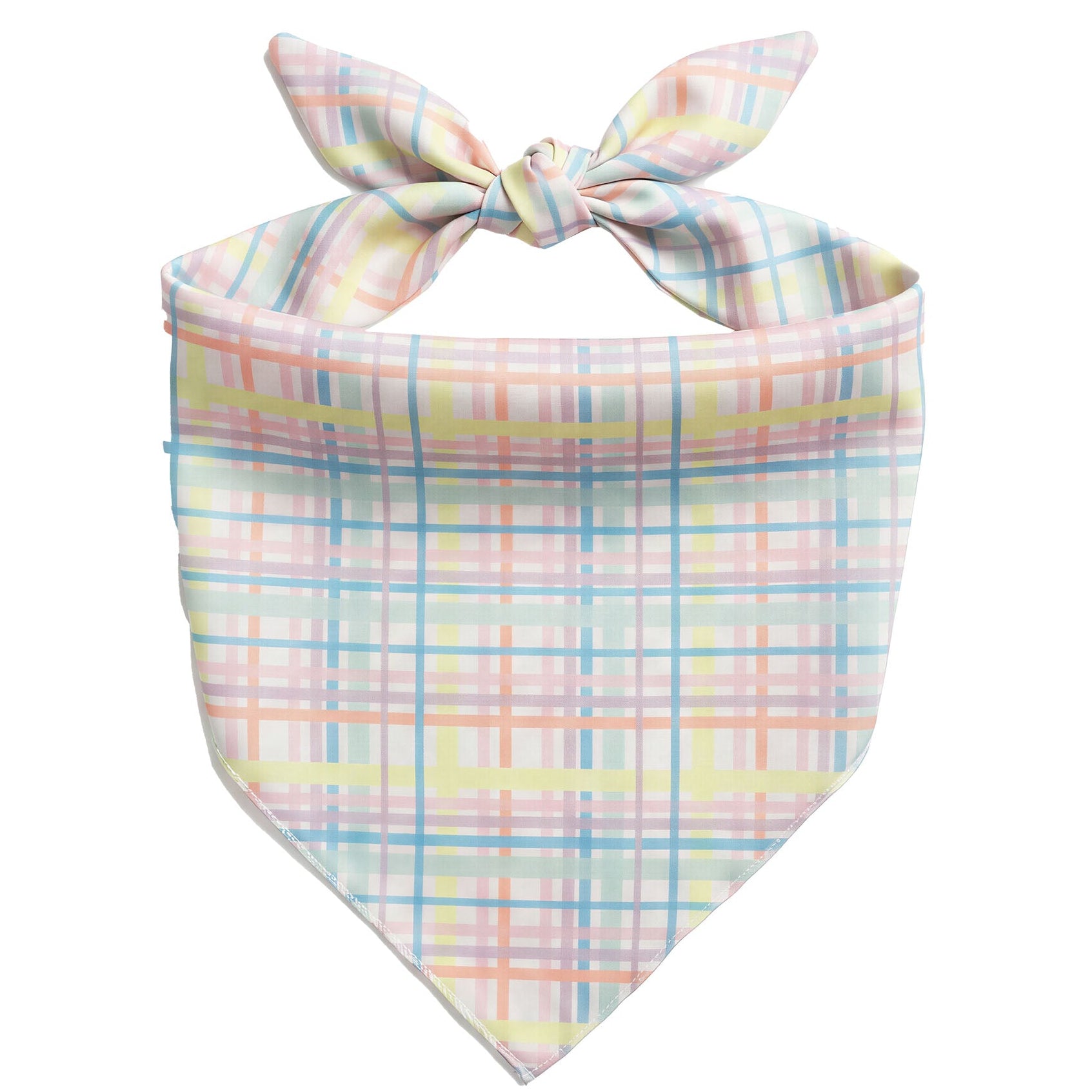 Pastel Plaid Pet Bandana