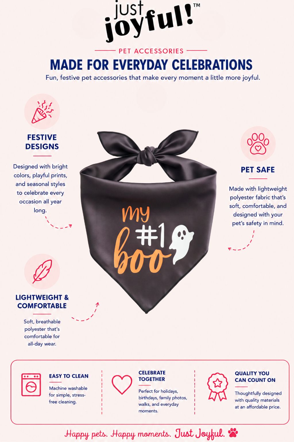 My #1 Boo Pet Bandana
