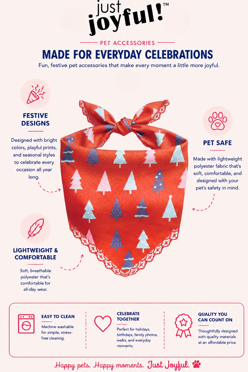 Christmas Tree Pet Bandana