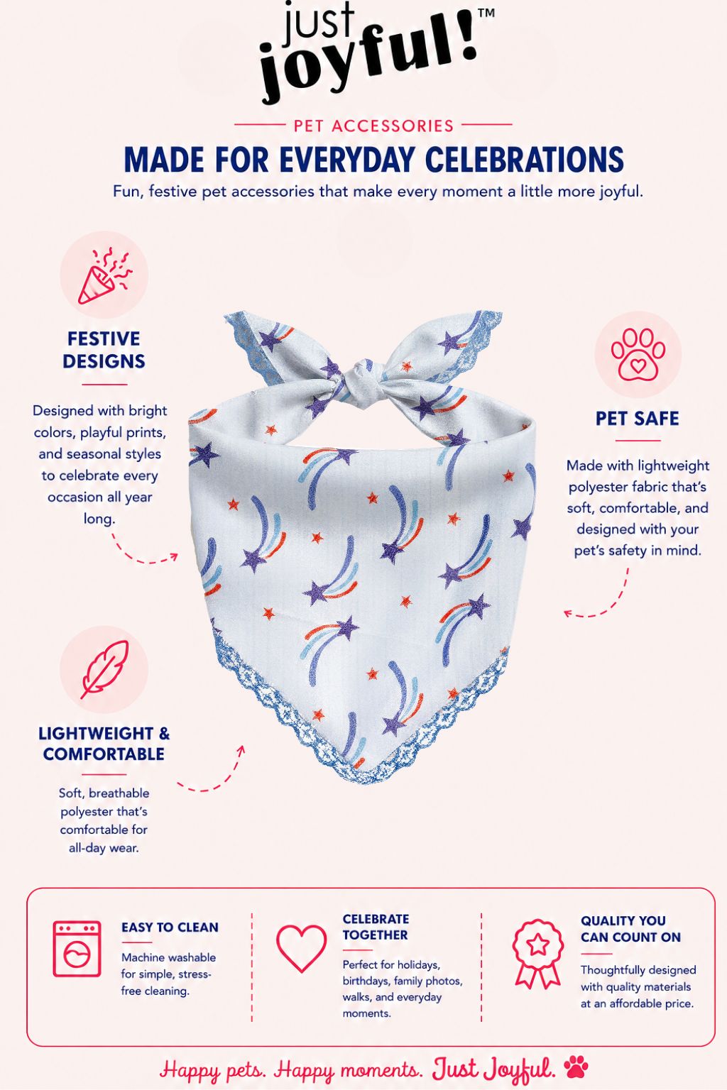 Stars & Stripes Pet Bandana