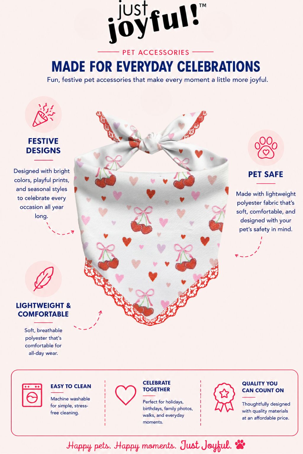 Cherry Pet Bandana