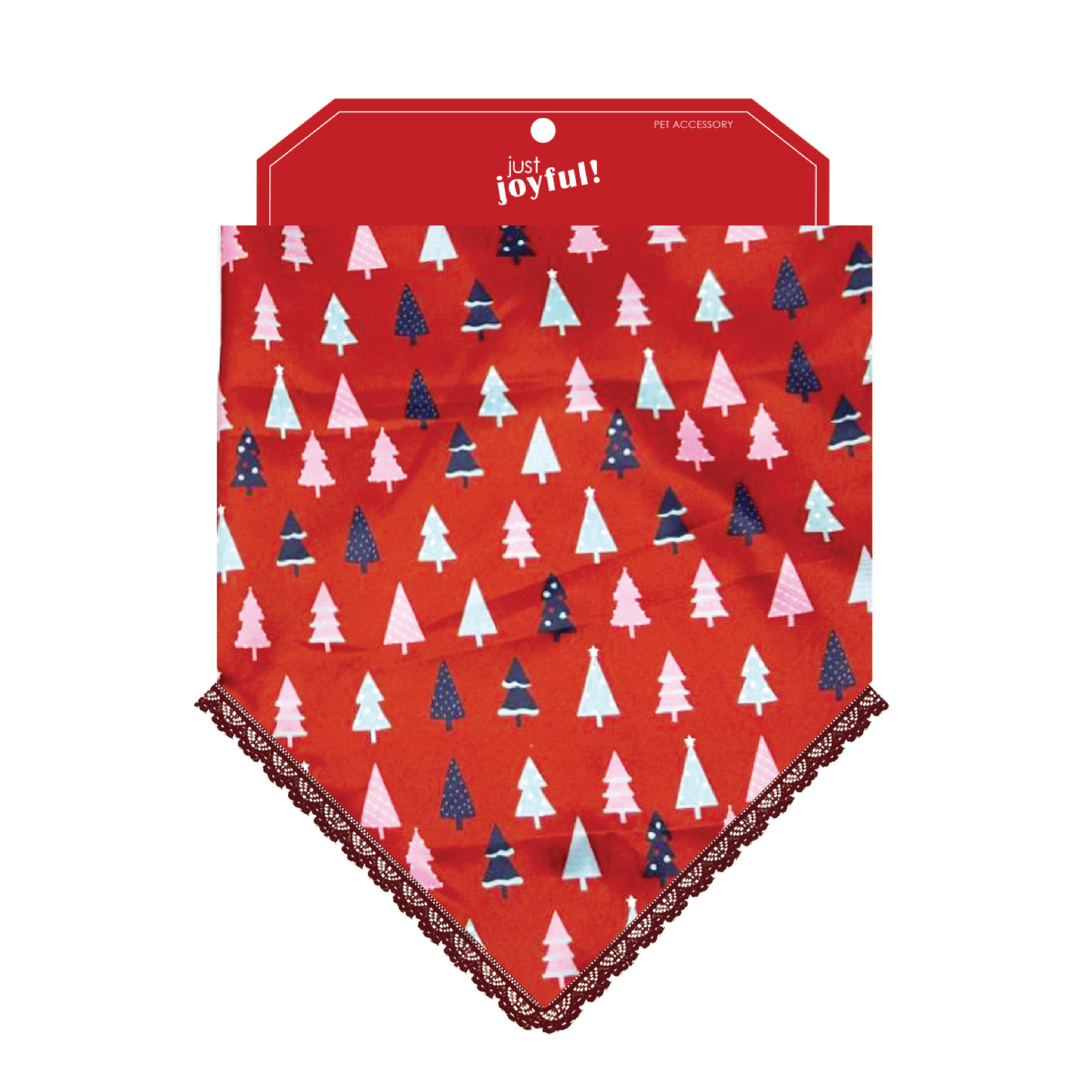 Christmas Red Tree Dog Bandana