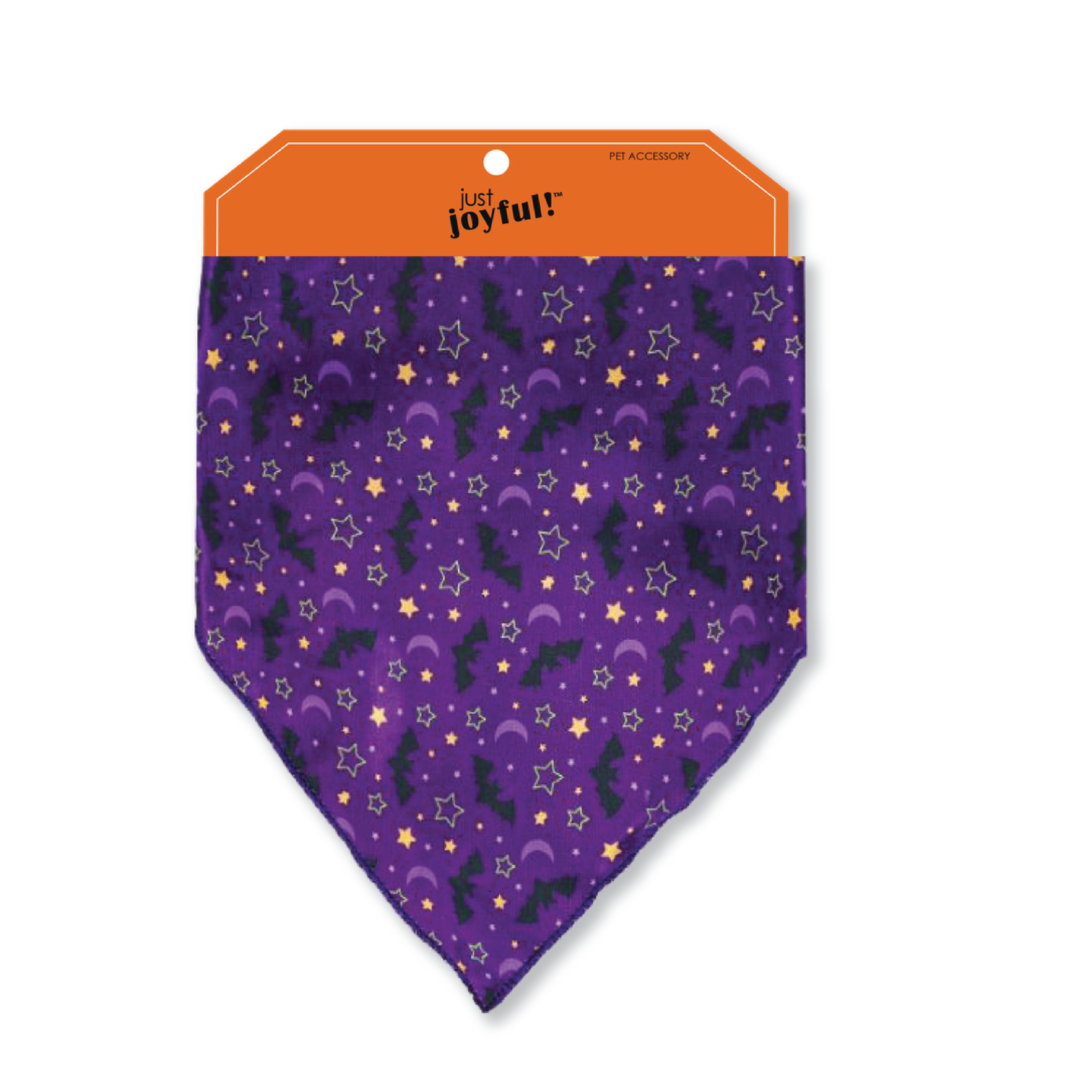 Halloween Purple Bat Bandana for Dogs