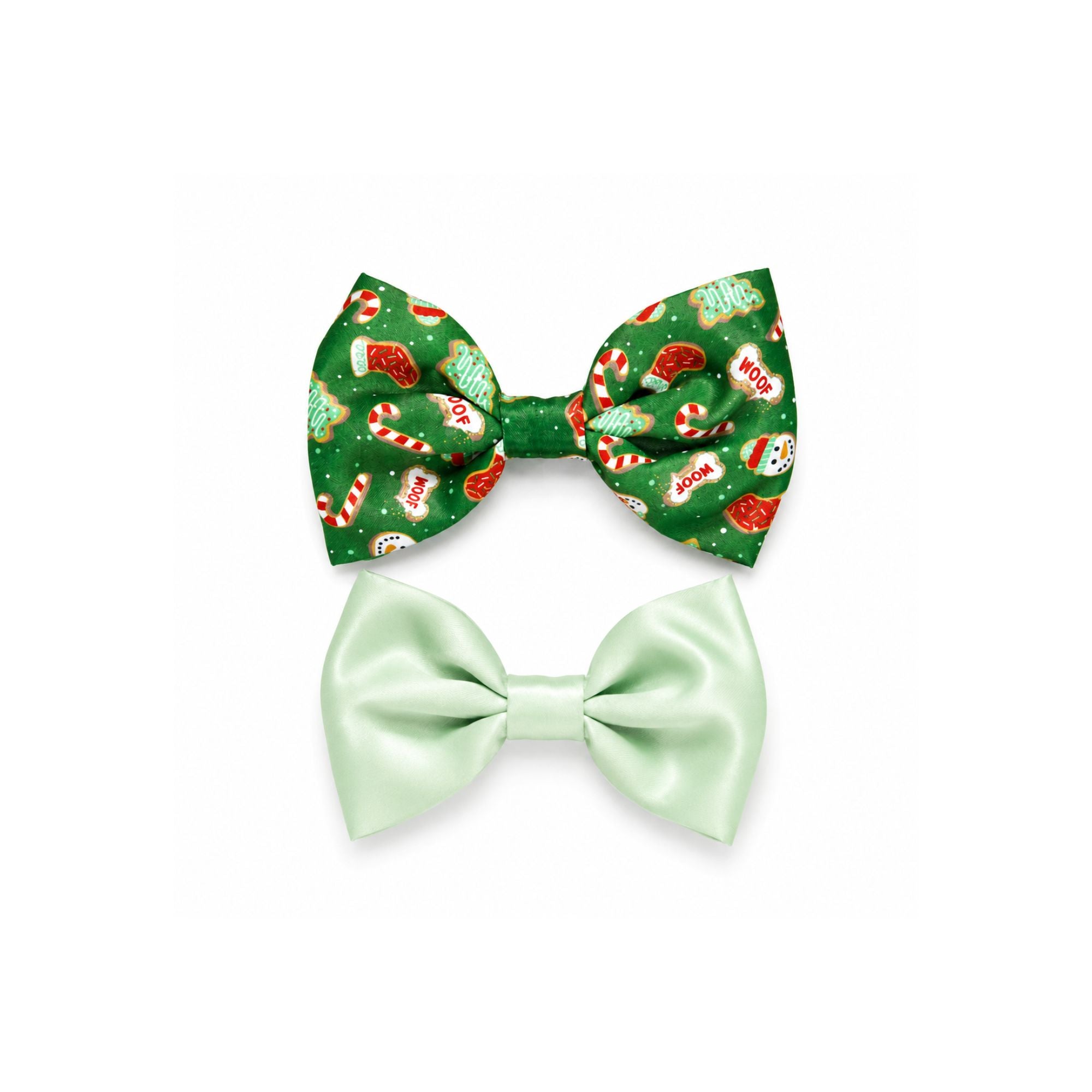 2Pc Stocking & Candy Cane Pet Bow Set
