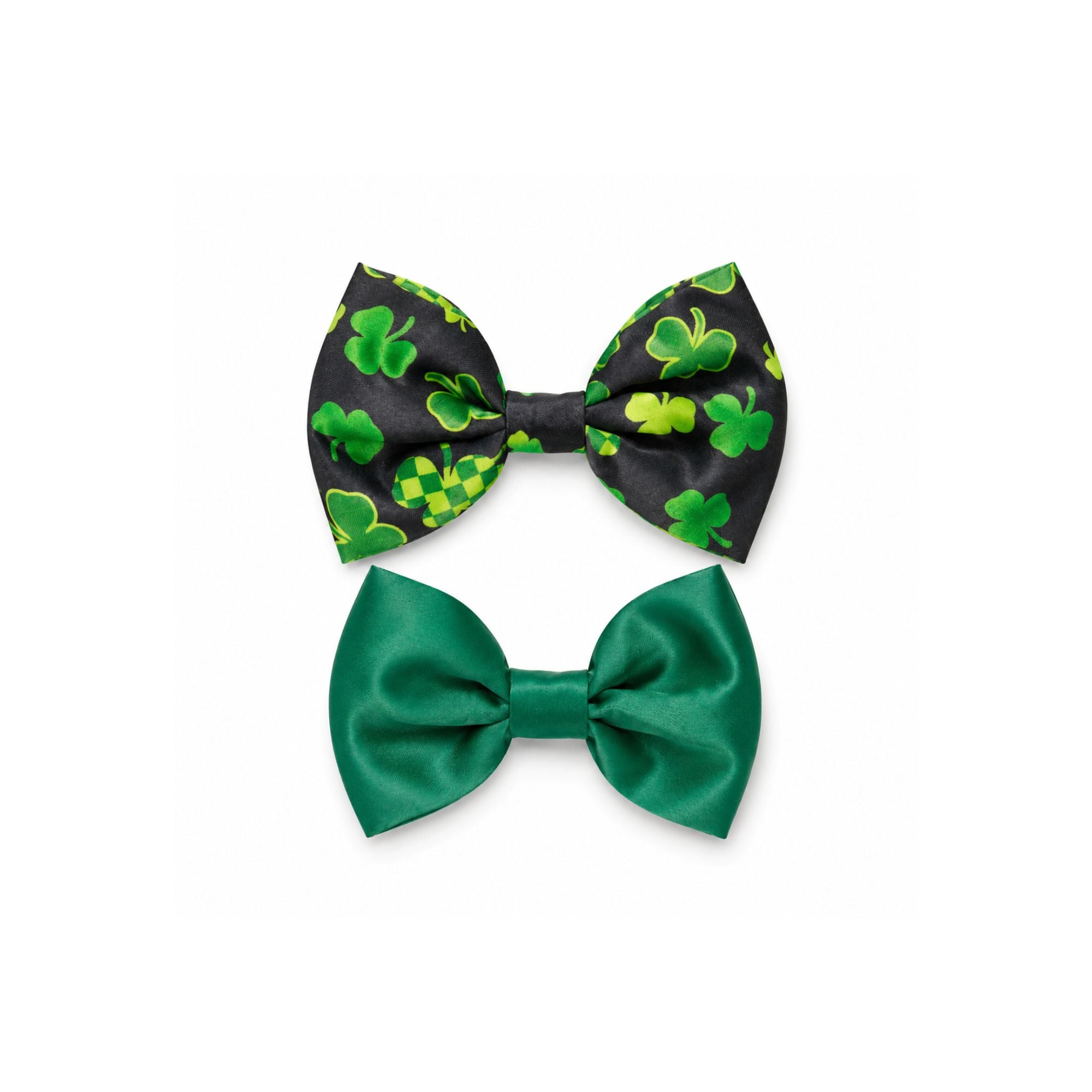 2Pc Clover Pet Bow Set
