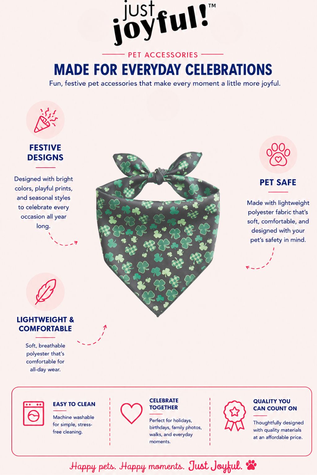 Clover Pet Bandana
