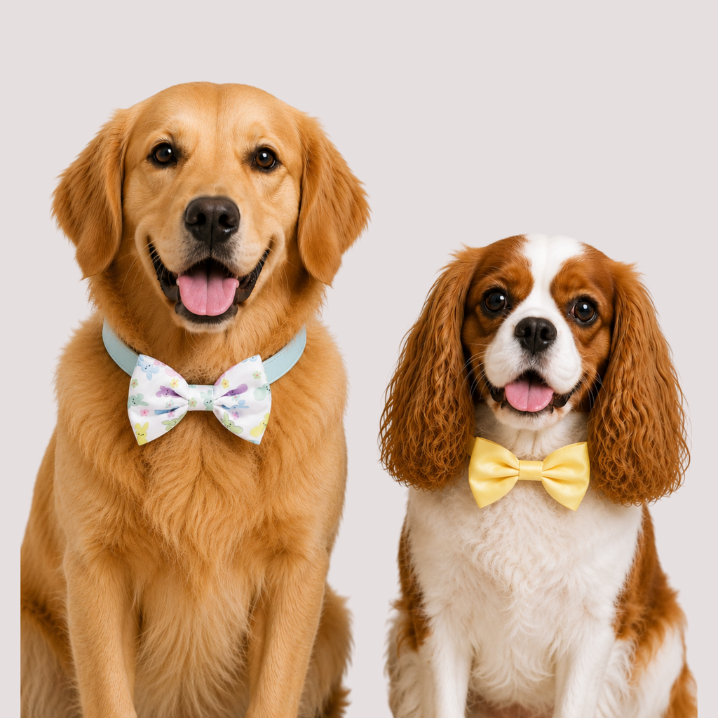 2Pc Bunny Pet Bow Set