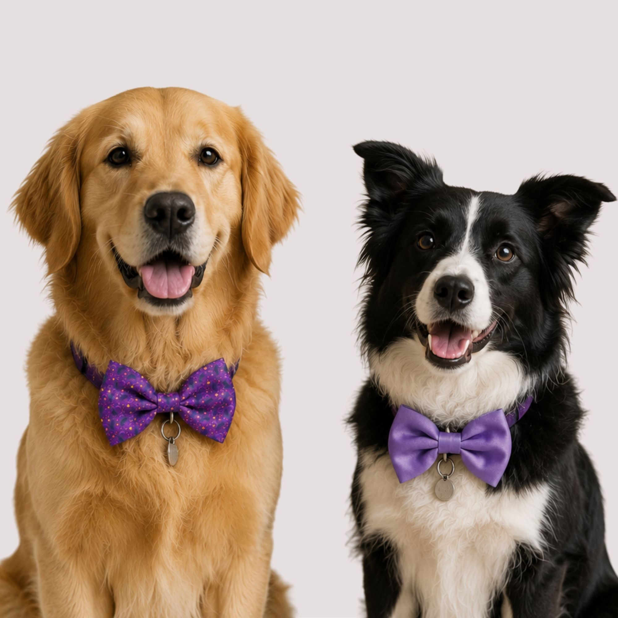 2Pc Bat Pet Bow Set