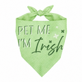 Pet Me I'm Irish Pet Bandana