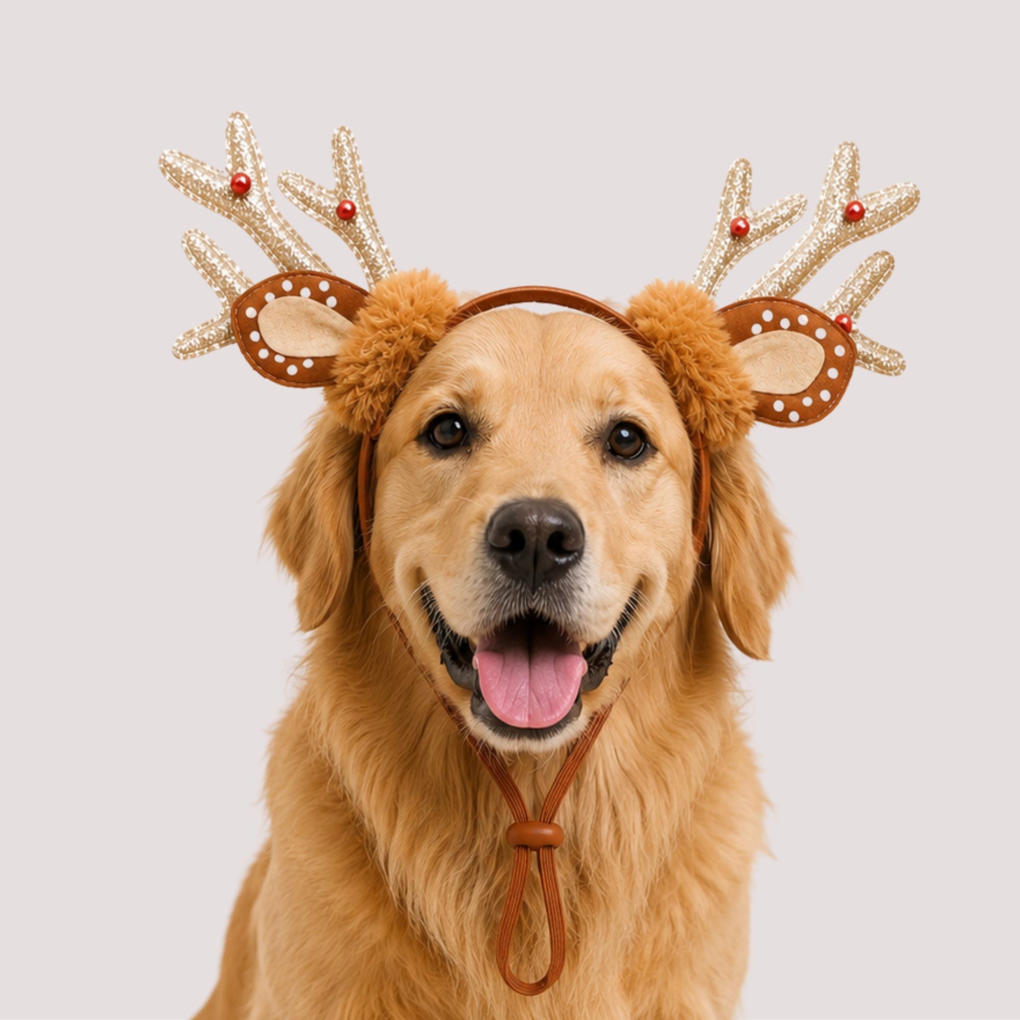 Reindeer Antler Pet Headband